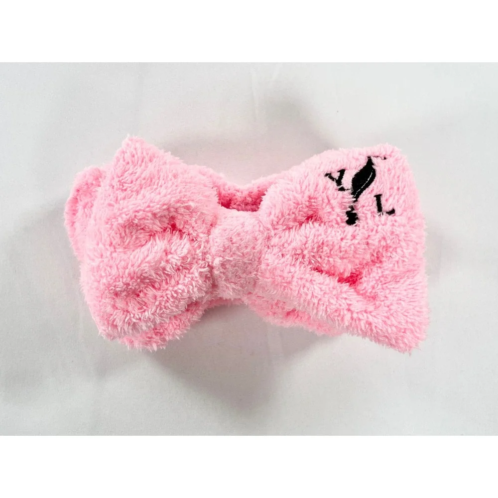 Young Living Essential Oils YL Pink‎ Spa Headband Plush Skincare Bow Facial GRWM